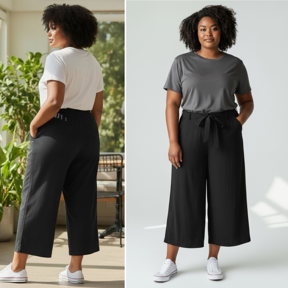 Pants 26W Black Ava & Viv NWT